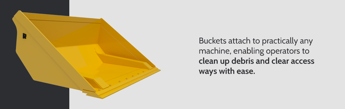 Bucket attachments for machines - Rockland equipment attachments